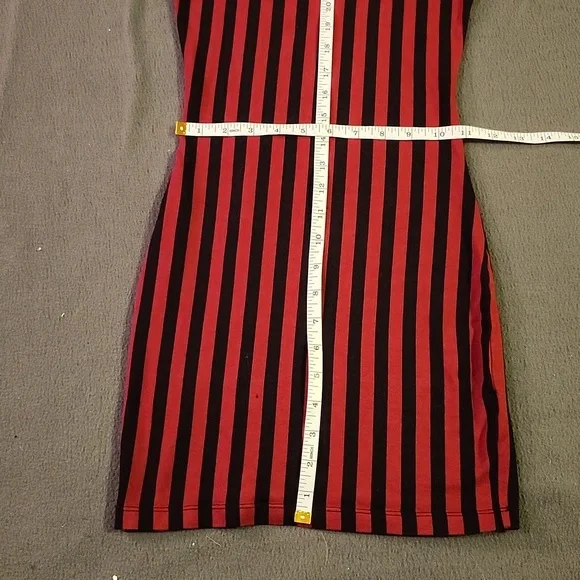 💙STRIPPED & MESH DRESS - Picture 4 of 7